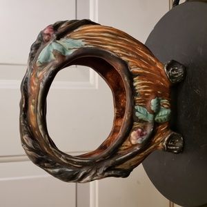 Weller Pottery Warwick USA Handled Basket Planter Arts & Crafts 7"